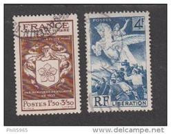 France Oblitérés - N° 668 Et 669 - 1944 -TB - Oblitérés