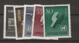 1960 MNH Joegoslavië, Mi 930-34 - Unused Stamps