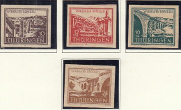 SBZ  112-115 Y, Postfrisch **, Wiederaufbau Zerstörter Brücken, 1946 - Mint