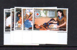 CAMBODIA -  2007 - RED CROSS SET OF 5 MINT NEVER HINGED, - Cambogia