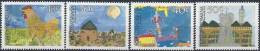 1989 BOPHUTHASWANA Afrique Sud 218-21** Dessins Enfants, Coq - Bofutatsuana