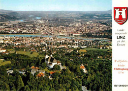 72666076 Linz Donau Mit Poestlingberg Fliegeraufnahme Linz - Sonstige & Ohne Zuordnung