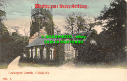 R467022 Torquay. Cockington Church. Wishing You A Happy Birthday. F. Hartmann - Mundo