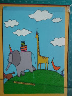 KOV 506-46 - ELEPHANT, ELEFANT, GIRAFFE - Elefanti