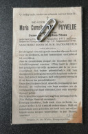 MARIA CORNELIA VAN PUYVELDE ° DOEL 1871 + PROSPERPOLDER 1946 / JOANNES STAES - Santini