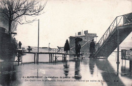 94* ALFORTVILLE  Crue 1910 – Quais Vers La Passerelle        RL45,0297 - Alfortville
