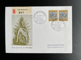 SWITZERLAND 1967 REGISTERED COVER WERTHENSTEIN 15-06-1967 ZWITSERLAND SUISSE SCHWEIZ EINSCHREIBEN RECOMMANDE - Lettres & Documents