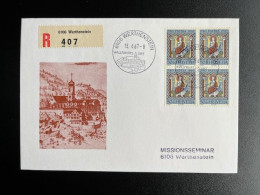 SWITZERLAND 1967 REGISTERED COVER WERTHENSTEIN 15-06-1967 ZWITSERLAND SUISSE SCHWEIZ EINSCHREIBEN RECOMMANDE - Brieven En Documenten