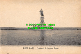 R467380 Port Said. Ferdinand De Lesseps Statue. Vitta - Mundo