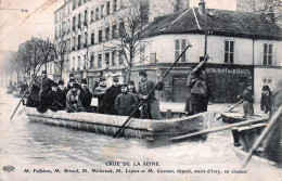 94* IVRY  Crue 1910 – Mrs Fallieres – Millerand – Lepine – Coutand En ChalndRL45,1195 - Ivry Sur Seine