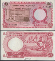 Nigeria Pick-Nr: 8 Bankfrisch 1967 1 Pound - Nigeria
