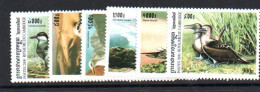 CAMBODIA -  2000  - SEABIRDS SET OF 6 MINT NEVER HINGED, - Cambodge