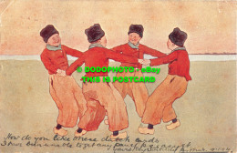 R467397 Four Man Dancing. B. K. W. Postcard - Monde