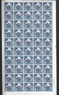 Nauru 1968 Republic Overprint Definitives 1c Anibare Bay Full Sheet Of 50 MNH - Nauru