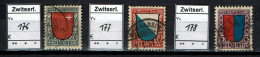 Suisse 1920 - YT 176/178 - Oblit. Used - Gebruikt