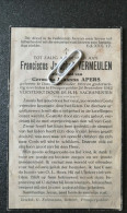 FRANCISCUS JOSEPHUS VERMEULEN ° DOEL 1892 + PROSPERPOLDER 1942 / GERMANA  APERS - Images Religieuses