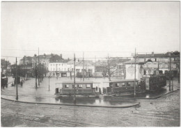 CPSM "AMIS DU RAIL DU FOREZ" . TRAMWAYS DE ST-ETIENNE - LIGNE BELLEVUE-TERRASSE - MOTRICE H & MOTRICE G - Tram