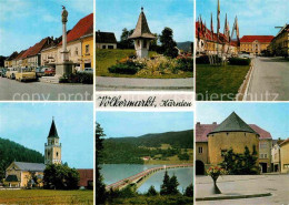 72665093 Voelkermarkt Teilansichten Bildstock Schloss Kirche Bruecke Stadtturm V - Other & Unclassified