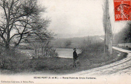 4V4Sb   77 Seine - Port Rond Point De Croix Fontaine Chasseur à L'affut D'oiseaux - Other & Unclassified