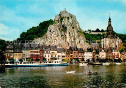 72665017 Dinant Wallonie Citadelle Et Collegiale Meuse Bateau Dinant - Dinant