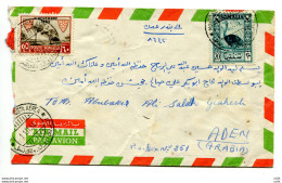 Somalia AFIS - Lebbrosi Cent. 60 + Complementare Su Busta Per Via Aerea Per Aden - 1946-60: Poststempel