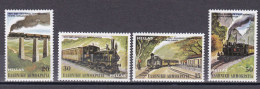 Griechenland 1984 - Mi.Nr. 1564 - 1567 - Postfrisch MNH - Eisenbahnen Railways - Trains