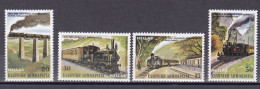 Griechenland 1984 - Mi.Nr. 1564 - 1567 - Postfrisch MNH - Eisenbahnen Railways - Eisenbahnen