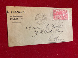 LETTRE 1924  - PARIS 13 Eme OLYMPIADE - 1921-1960: Modern Period