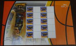 Greece 2005 Eurobasket Greece Champions Personalized Sheet Blank Labels MNH - Ongebruikt