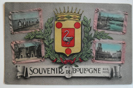 Cpa Couleur Multivues Souvenir De BOULOGNE Sur Mer - BL61 - Boulogne Sur Mer