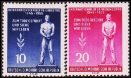 GERMANY DDR 1956  Michel 459-460 ** - Ongebruikt