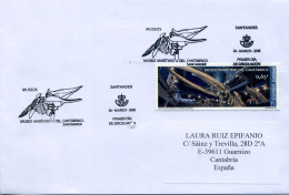 SPAIN. Circulated Cover From Santander With Maritime Museum Of Santander. Skeleton Of A Whale - Walvissen