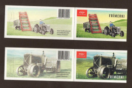 2 MARKENHEFTCHEN ISLAND HISTORISCHE LANDWIRTSCHAFT FAHRZEUGE 2006  POSTFRISCH - Booklets