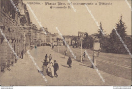 Bl61 Cartolina Verona Citta' Piazza Bra Col Monumento A Vittorio Emanuele II - Verona