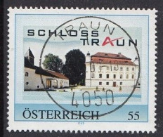 AUSTRIA 1,personal,used,hinged,schloss Traun - Timbres Personnalisés