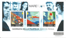 (REPUBBLICA ITALIANA) 2023, GIORNATA DELLA FILATELIA, MARE FUORI - Foglietto Nuovo MNH** - Blocks & Sheetlets