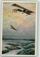 39883511 - Deutscher Doppeldecker Ueber Dem Argonnerwald Luftwaffe WK I Deutscher Luftflotten-Verein - Schulze, Hans Rudolf