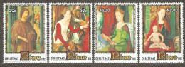 Niue: Full Set Of 4 Mint Stamps, Christmas - Paintings By H.Memling, 1992, Mi#813-6, MNH - Niue