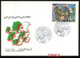 FDC/Année 1984-N°825 Neuf**MNH : 30e Anniversaire De La Révolution (1er Novembre 1954) - Algerien (1962-...)