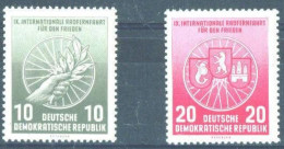 GERMANY DDR 1956   MiNr. 521 - 522 ** - Nuevos