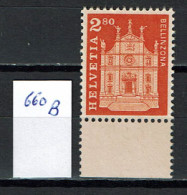Suisse 1960 - YT 660 B ** MNH - Ungebraucht