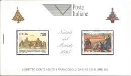 (REPUBBLICA ITALIANA) 1995, NATALE NEL MONDO - Libretto Nuovo, Copertina Bianca - Carnets