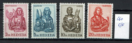 Suisse 1960 - YT 660 C/D/E/F ** MNH - Les Quatre Évangélistes, Die Vier Evangelisten - Ungebraucht