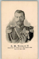 13540611 - Zar S.M. Nicolas II  In Uniform  Mit Orden Geschmueckt - Familles Royales