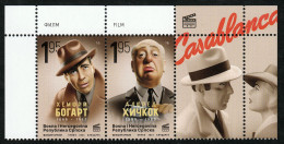 Bosnia Serbia 2024 Film Cinema Actors Humphrey Bogart Casablanca Alfred Hitchcock Psycho, Set In Strip MNH - Bosnia And Herzegovina