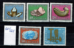 Suisse 1960 - YT 661/665 ** MNH - Nuovi