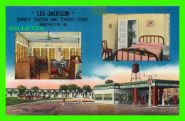 WINCHESTER, VA - " LEE-JACKSON " SERVICE STATION AND TOURIST COURT - 4 MULTIVUES - CLYDE L, HEISHMAN - - Sonstige & Ohne Zuordnung