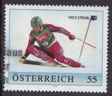 AUSTRIA 9,personal,used,hinged,Fritz Strobl - Sellos Privados