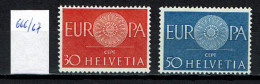 Suisse 1960 - YT 666/667 ** MNH - Ongebruikt