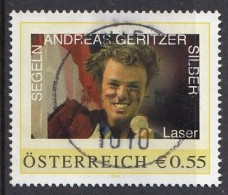 AUSTRIA 14,personal,used,hinged,Andreas Geritzer - Timbres Personnalisés